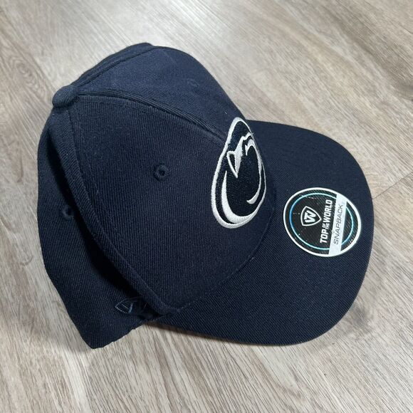 Penn State Nittany Lions Hat Snapback College Football Blue Top of the World Cap - Picture 7 of 8